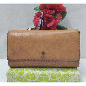 Fossil Brown Leather Credit Card ID Window Trifold Wallet